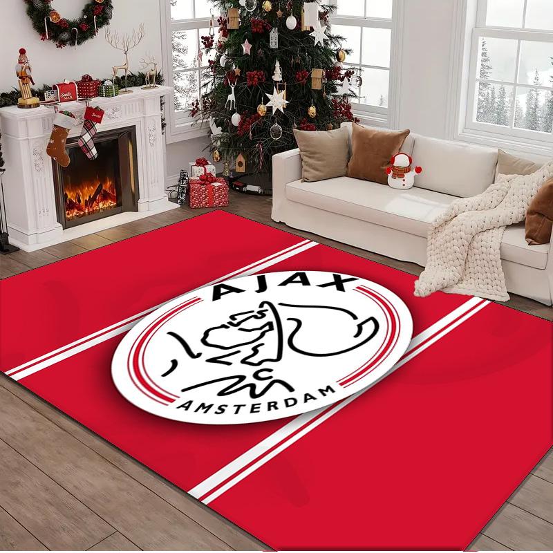 1PC rug Ajax Amsterdam Crest Carpet, Chair Rug,Area Rug for Office Bedroom living rooms bedroom, Doormat decor Christmas fan gifts