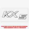 3D ABS Styling K3 K4 K5 KX5 Badge Car Body Rear Trunk Sticker Decor  Auto Accessories For Kia K2 Ceed Carnival Picanto Soul EV6