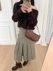 Women's One-Shoulder Knit Pullover Sweater: Off-Shoulder, Long Sleeve, Soft & Brushed - Autumn/Winter Collection