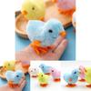 Fluffy Wind-up Chicken Dance Clockwork Plush Kids Toy