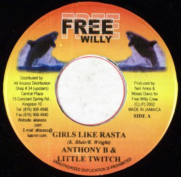 

7inch Record ANTHONY B & LITTLE TWITCH / TANTO M - Girls Like Rasta / Show Tonight NONE Free Willy 2002 Jamaica Reggae, Ska & Dub Used
