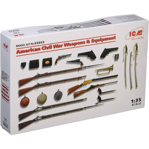 ICM 1/35 American Civil War Weapons & Equipment Set Plastic Model Kit 35022
