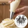 Bakery Supplies for Home Bakers 7PCS Russian Piping Tips Set, Stainless Steel Cake Decorating Cream Nozzles Baking Nozzles, Wedding