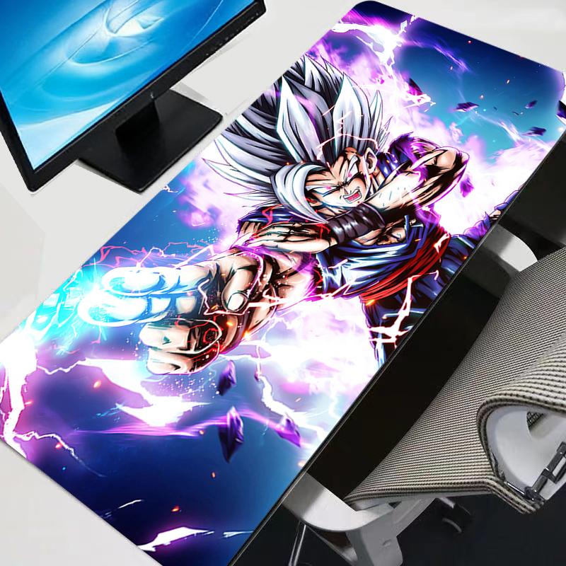 cm XXL Tapis de Souris PC en Caoutchouc Grand Dragon Ball Anime Durable Gamer Gaming Tapis de Souris Tapis de Bureau pour Clavier Tapis pour Ordinateur Portable 30x60cm black