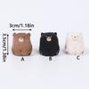 Mini Wooden Bear Figurine Handcrafted Miniature Polar Bear Animal Figurines Office Home Decor Art Carving Work