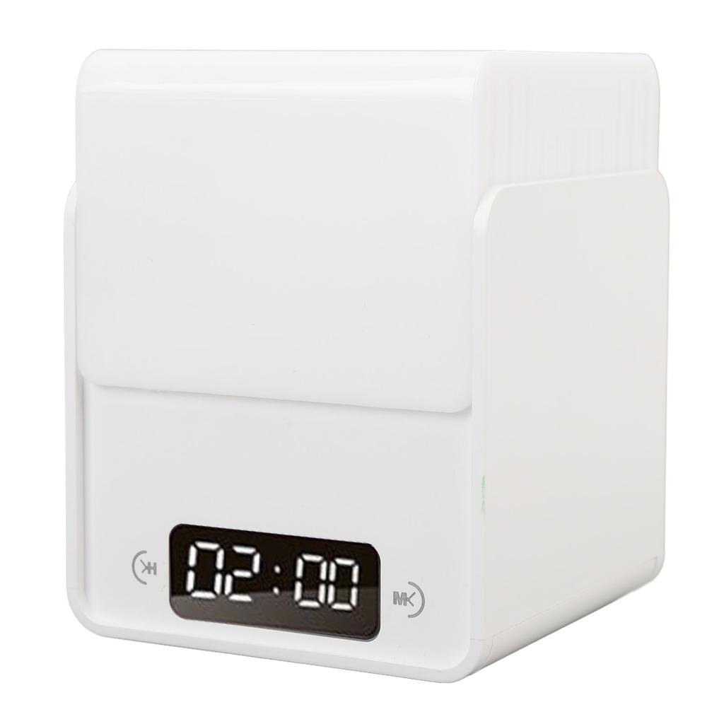 2 in 1 LED Cube Night Light with Clock 3 Color Temperature Dimmable Rechargeable Digital Night