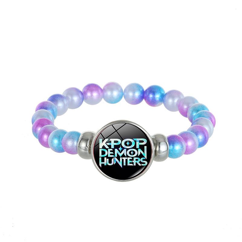1Pc Demon Hunters K-Pop Lumi Zoe Mira Saja Boy Color Bead Bracelet