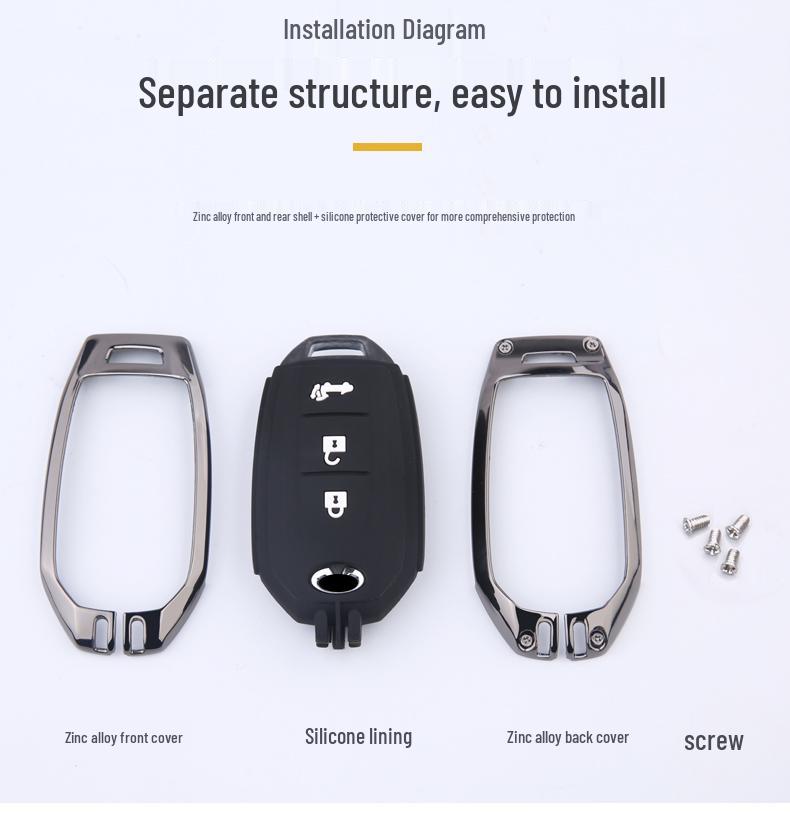 Infiniti Q50L/QX50/QX60 Luxury Key Case and Keychain