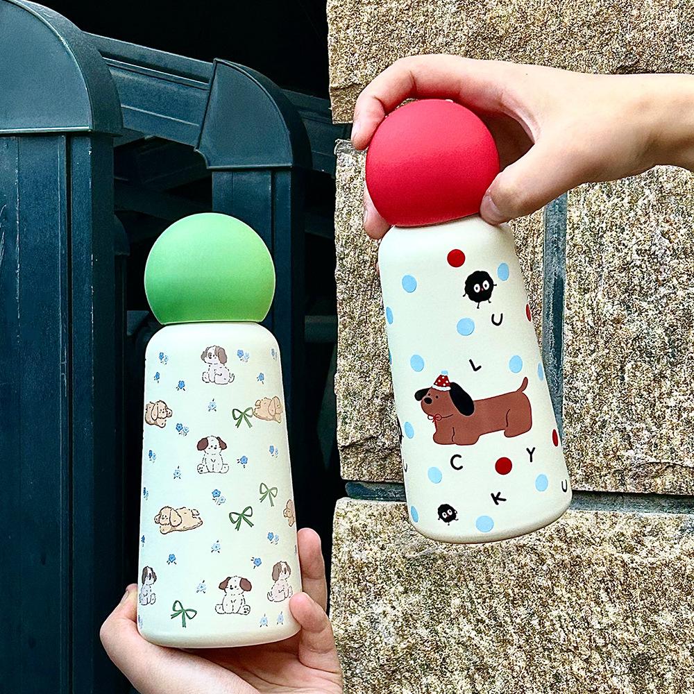 350Ml Stainless Steel 316 Thermos Cup Creative Cute Student Children Portable Outdoor Sports Water Cup