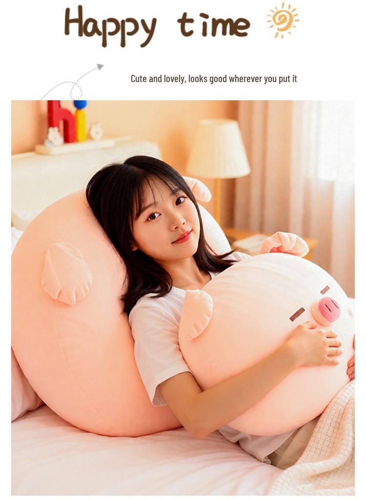 Adorable Pig B-BO Series Lumbar Pillow: Cute Plush Toy Cushion Doll Birthday Gift