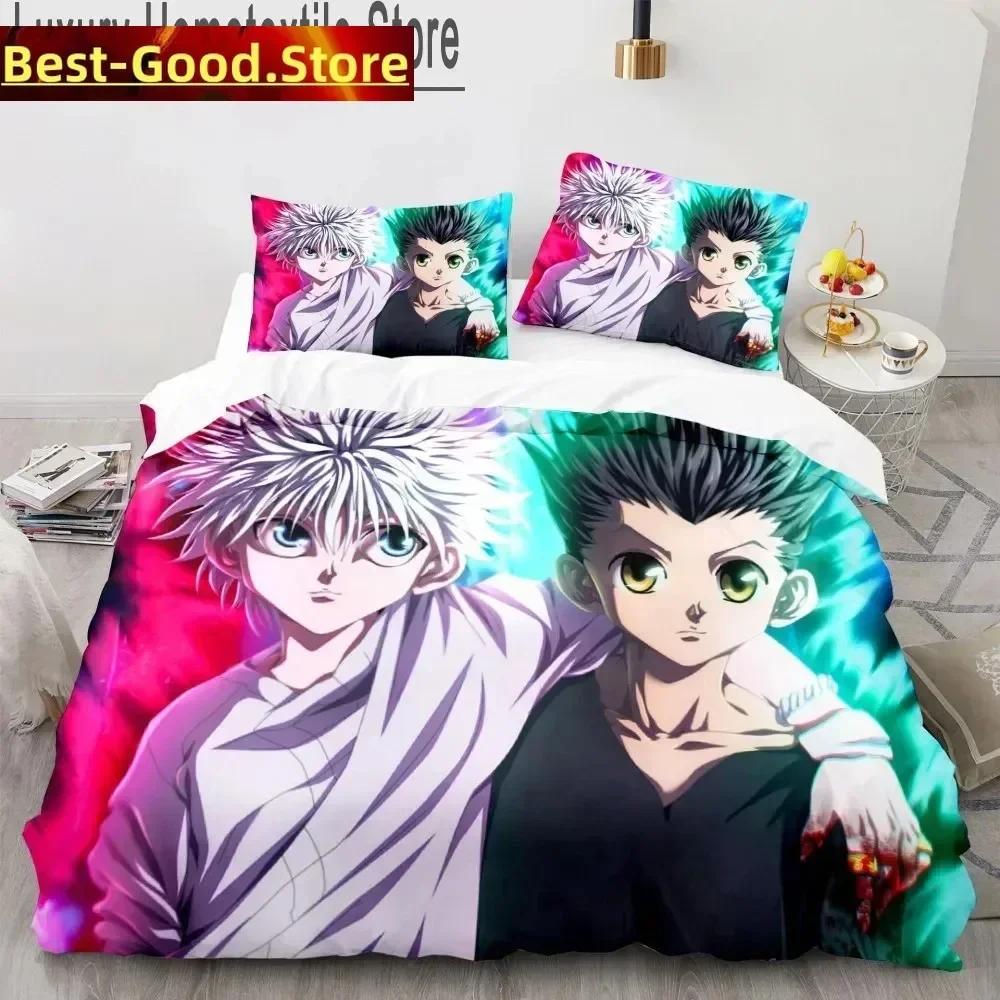 3D Hunter X Hunter Printed Bed Set Duvet Cover Pillowcase Bedding Set Bed Linen Sheet Quilt Cover Full Queen King Size