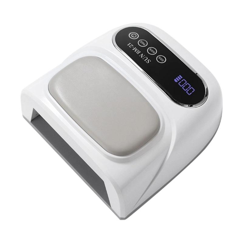 

Cordless Rechargeable Nail Curing Light Comfort Hand Rest Professional Lamp For Fast Gel Polish Drying белый