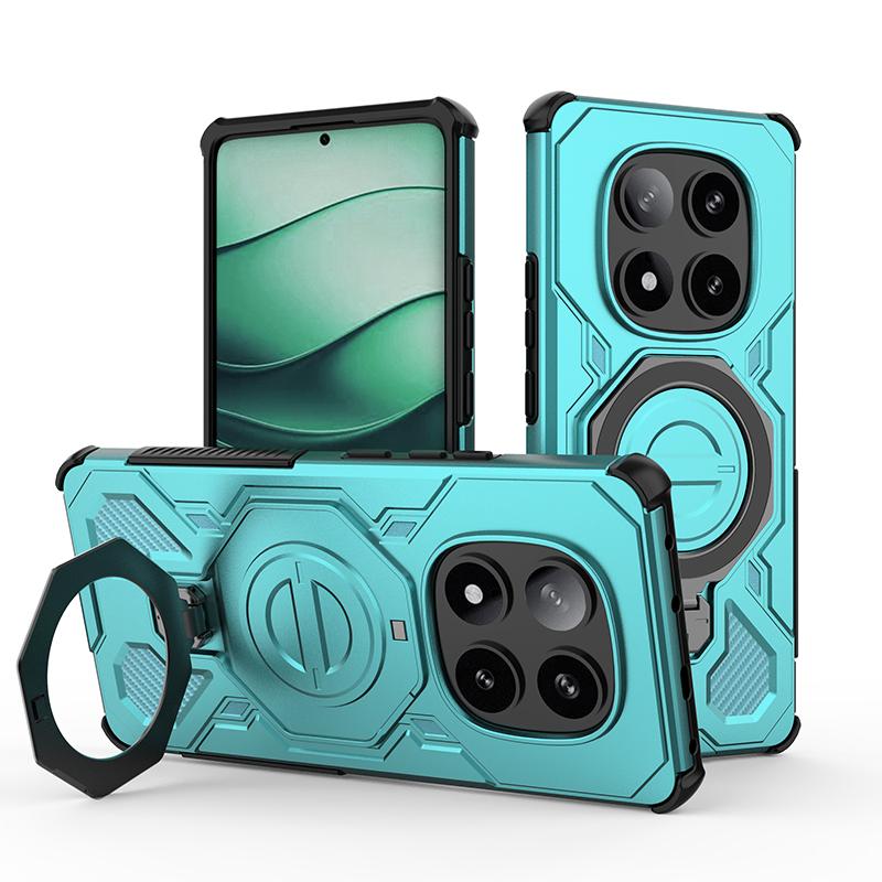 

Armor Case For Redmi Note 14 Pro 5G Magnetic Airbag Protective Rotatable Anti-drop Kickstand For Redmi Note 14 Pro Plus 5G Redmi Note 14 Pro 5G (Global)