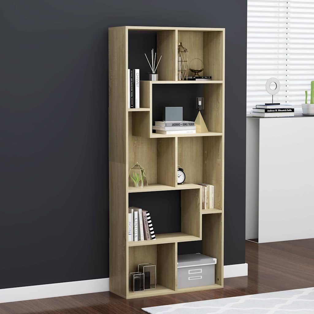 Bookshelf Sonoma Oak 67 x 24 x 161 cm Particleboard