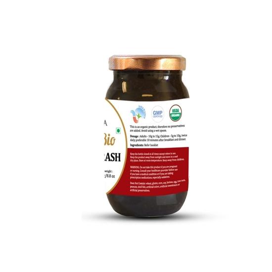 Aarshaveda Organic Chyawanprash 250g Jar - 100% Pure Herbal Formula & USDA Certified, Sugar-Free Chyawanprash, Organic Immune Support