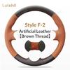 For Mitsubishi Pajero 2004-2010  Car Steering Wheel Braid Cover Hand Sewing Stylish Fashion Artificial Leather Suede
