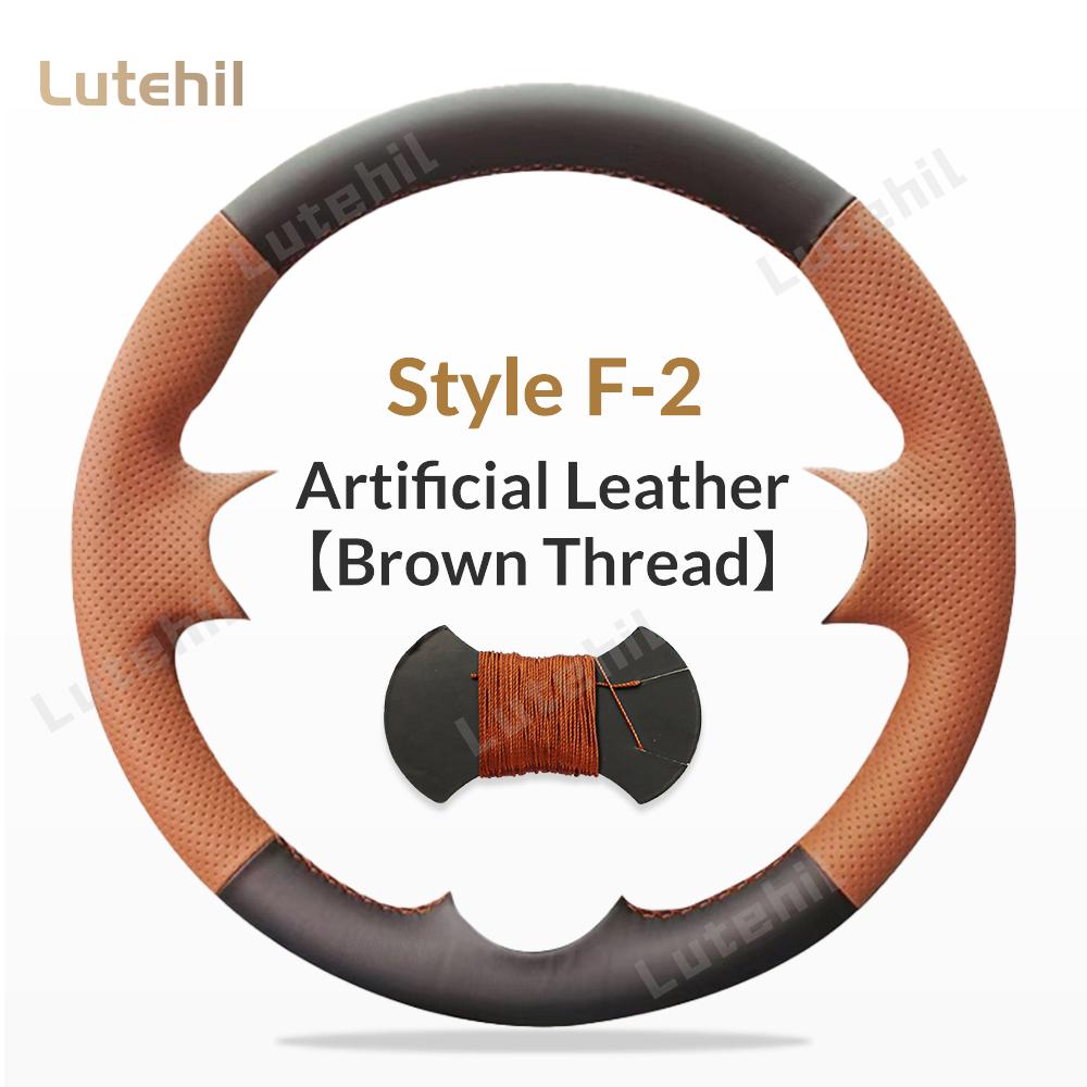 For Mitsubishi Pajero 2004-2010 Car Steering Wheel Braid Cover Hand Sewing Stylish Fashion Artificial Leather Suede
