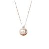 Princess Dai Women's Light Luxury Pearl Necklace with Elegant Design, 10MM Pendant.