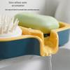 Double-Layer Soap Dish with Spout: Wall-Mounted Bathroom and Laundry Holder