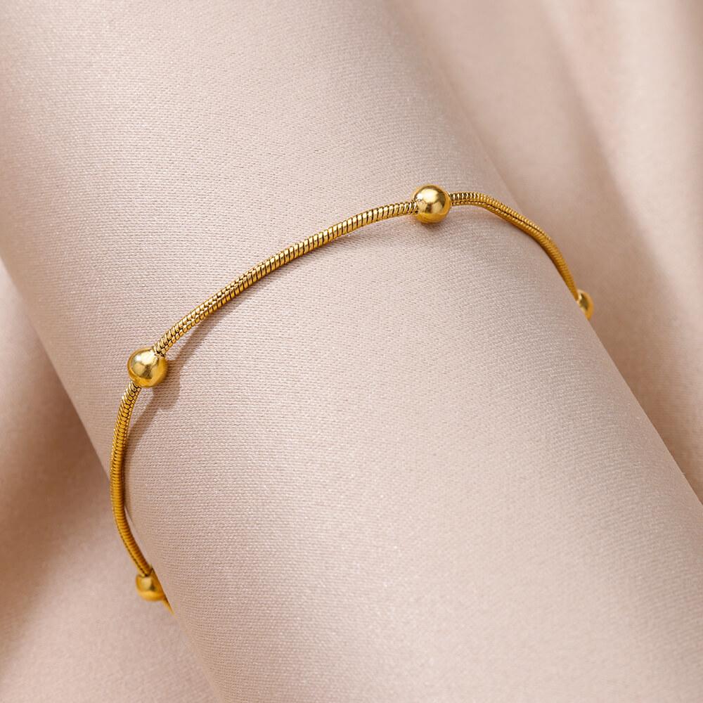 Fußkettchen für Frauen Edelstahl Goldfarben Kette Fußkettchen Weiblich Sommer Strand Accessoires Fuß Bein Armbänder Mode Zirkon