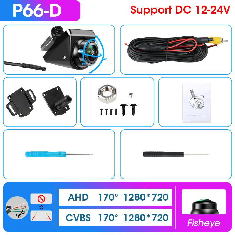 

AHD 170° камера заднего вида 1920x1080P CVBS ночное видение объектив Fisheye автомобильная камера заднего вида IP68 водонепроницаемая 12 В резервная парковочная камера