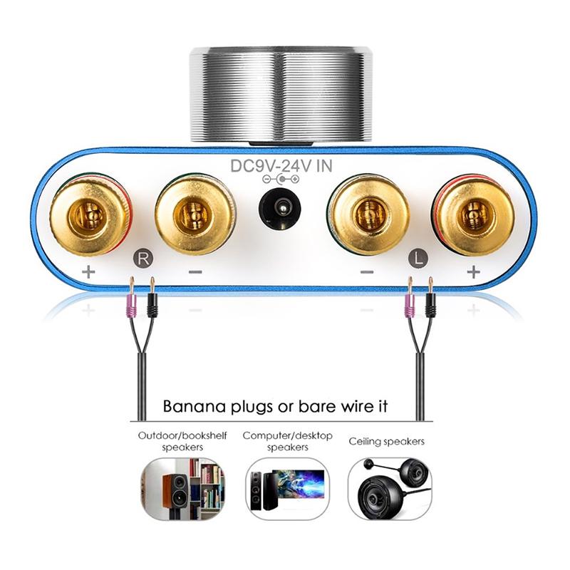 Nobsound Mini Bluetooth 5.0 Hifi Tpa3116 Digital Amplifier Stereo Audio 2.0 Channel Sound Amplifiers 40W Power Amp