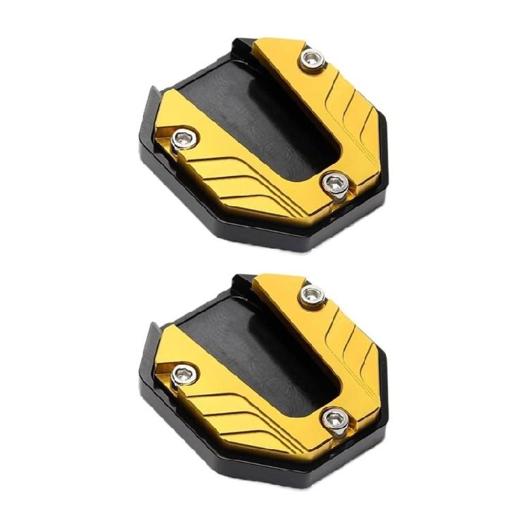 Motorcycle Side Stand Footrest Stabilizers Plate Aluminum Anti Collapse Designs Kickstand Base for Enhanced Ground Grip