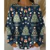 Women's Crew Neck Long Sleeve Waffle Knit Henley Top Loose Fit Casual Sweatshirt