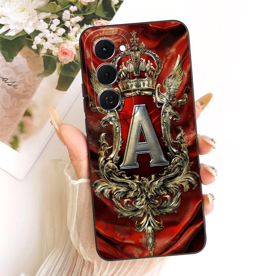 For Tecno Spark 40 Pro Plus Case KM7 Popular Crown Letter Couple Phone Cover on Tecno Spark 40 Pro KM6 Spark40 40C KM5 KM4k Capa