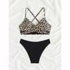 Sexy Leopard Mikrobikini 2025 Dame Badedrakt Kvinnelig Badetøy Høy Midje Bikini Sett Strandklær Badeklær