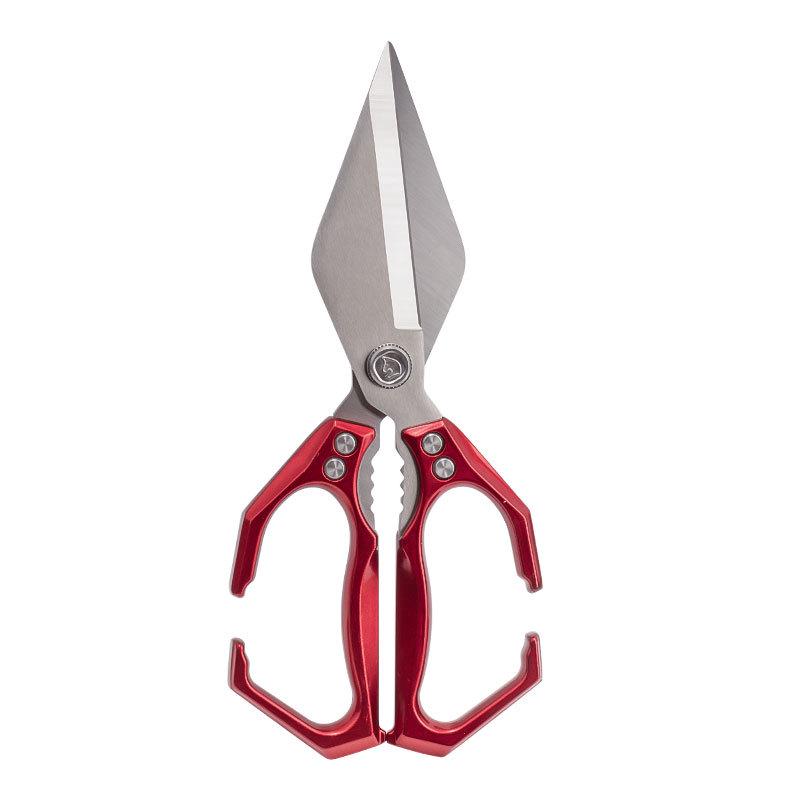 Guanglong Stainless Steel Kitchen Shears for Cutting Chicken, Duck, Goose Bones - Large, Sharp, and Strong.