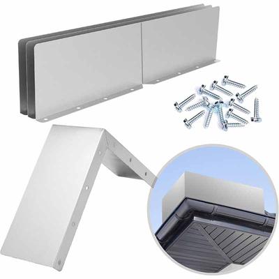 Gutter - Device, Roof Corner Diverter, Rainwater Diverter Plate for House Gutters, Guard Protector