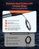 Rod and Fishing Reel Combo, IM7 Carbon Fiber Spinning Rod and Reel Combo, Bass Fishing Pole with 2.13m Two-Piece Rods, 7+1 Ball Bearings, EVA Handle,