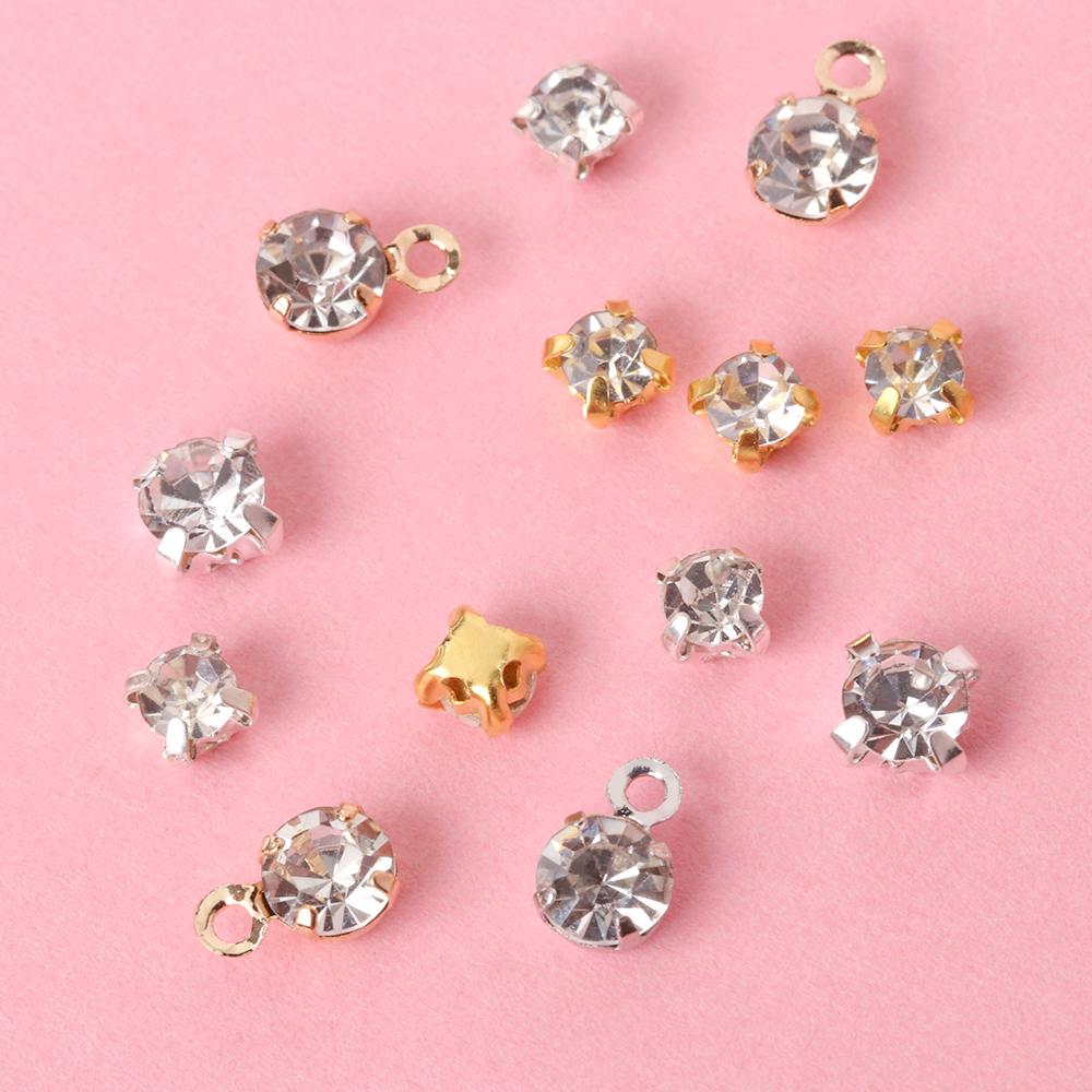 Accessories Patchwork Decoration Mini Button Rhinestone Buckles DIY Doll Clothes Necklace Buttons