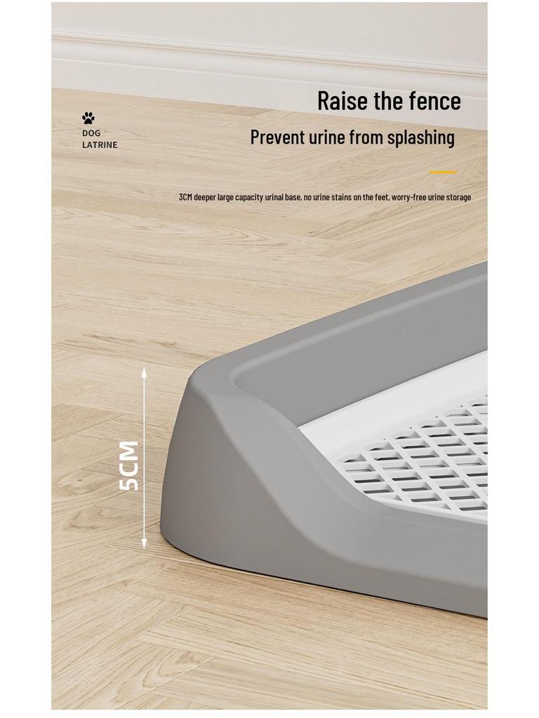 Flat Dog Toilet: Splash-Proof, Flushable Design for Small To Medium Dogs