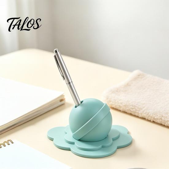 3D Printed Pen Holder Desk Organizer, Creative Melting Lollipop Holder, Novelty Stand Multifunctional Pencil Stand, Compact Office Decor And Gift for