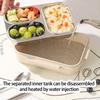 Stainless Steel Bentos Box with Plastic Lid Multi Compartment Design Leak Proof Lunch Container For Work Travel