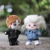 AXLUCE Plüschtier Kleidung - 20cm Jeansjacke, Hose, T-Shirt Set (Schwarz)