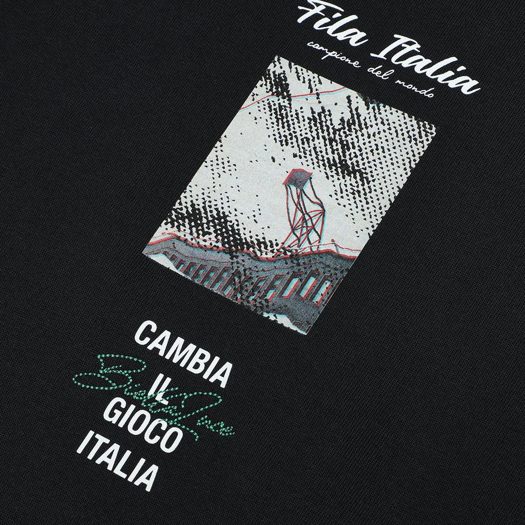 New FILA T Shirts Men's Pitch Black T11M326109F-BK