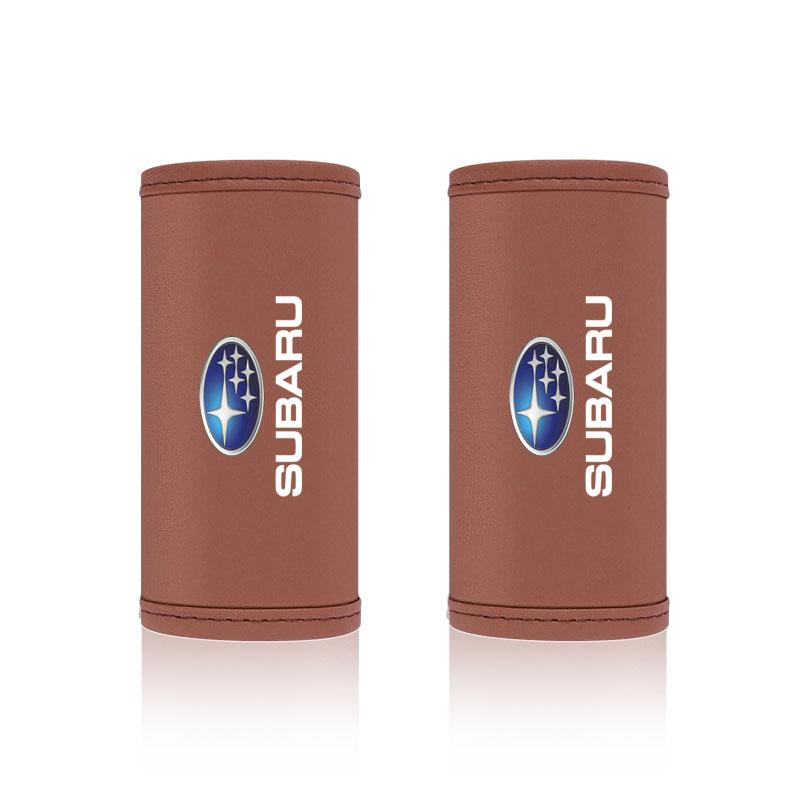 1/2Pcs PU Leather Roof Handle Anti-scratch Protector Case For Subaru Outback Crosstrek XV Forester BRZ Legacy Impreza WRX 2006 STI Ascent