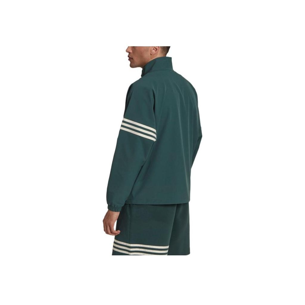 Adidas Originals Trefoil Stripe Detail Straight-Leg Casual Jacket Men Jackets Green HR8653