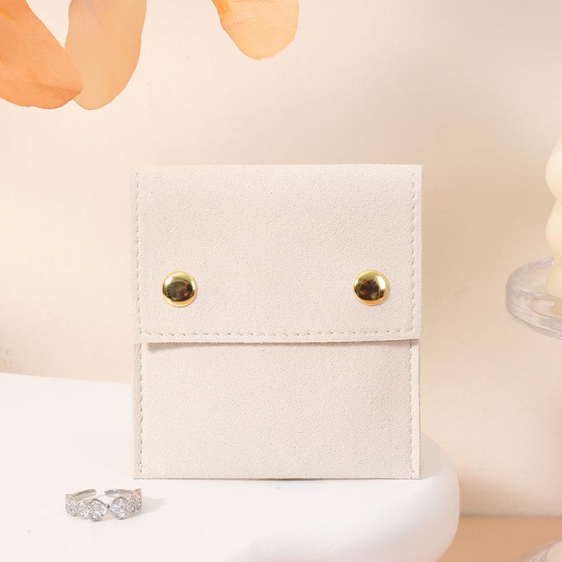 Creative Ultra-Fiber Jewelry Pouch for Rings & Earrings - Fashionable, Portable Storage Bag