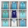 LaMelo Ball 1 Charlotte Basketballtrikot Herren City Edition Blau Baumwollmischung Sportbekleidung