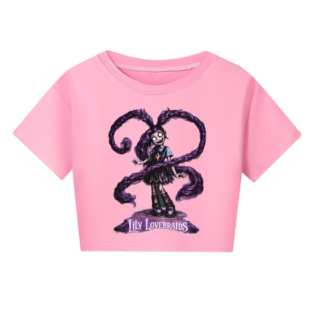 5582 Kinder Mädchen Lily Lovebraids Spiel Print Kurzarm-T-Shirt