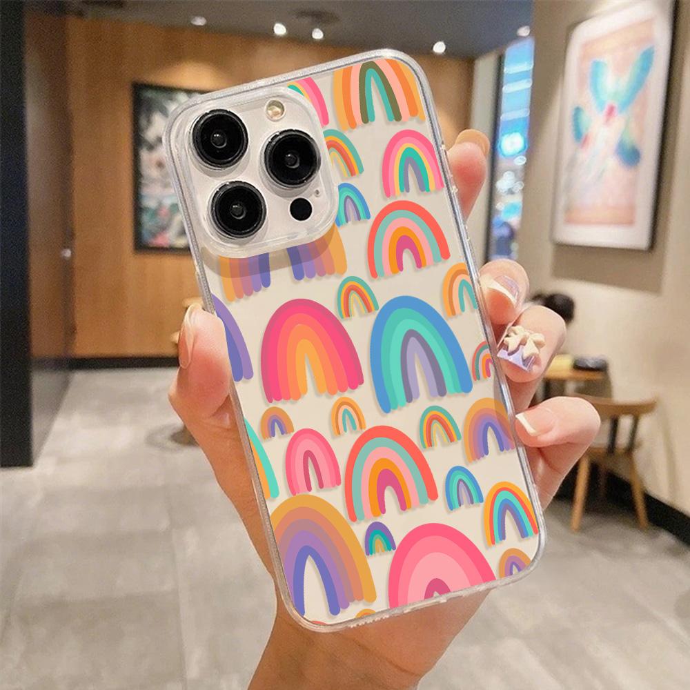 Acrylic Phone Case for iPhone 11 12 13 14 Pro 12 14 16 Pro Max for Samsung A16 A36 A56 S24 FE High-quality Painted Anti-fall Mobile Phone Case