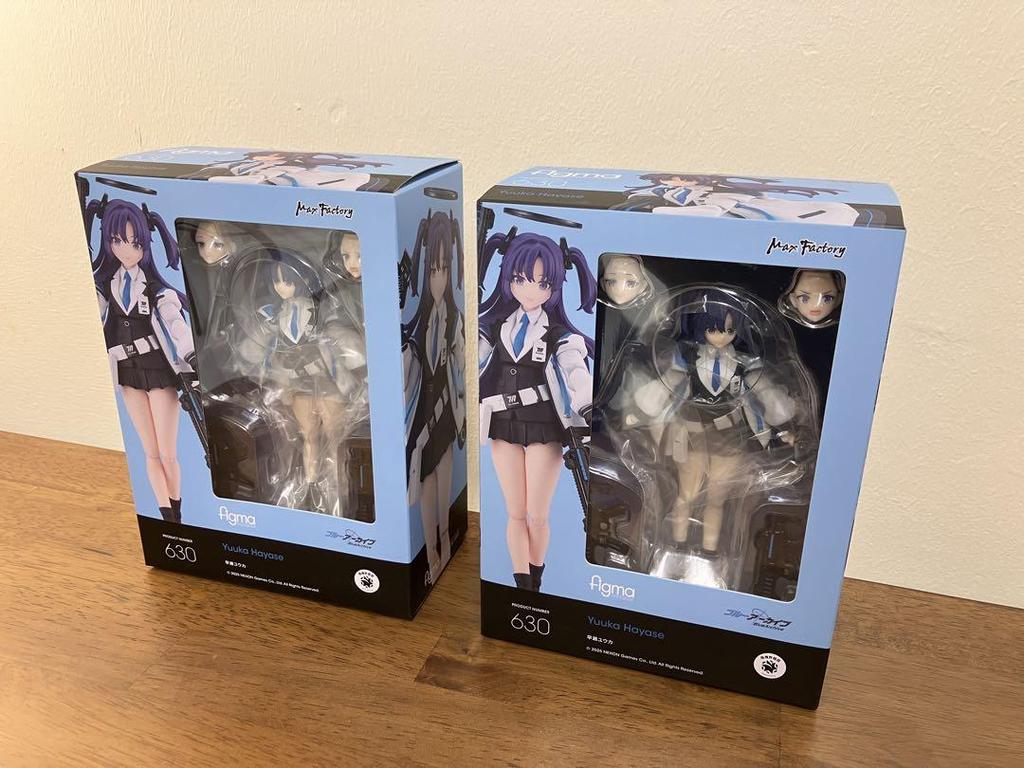 [USED] figma Hayase Yuka Blue Archive Figures (2 pieces)