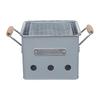 SLOWER BBQ STOVE Alta Portable Grill SLW309, Compact Tabletop Fire Pit, Gray (Small), for 1-2 People
