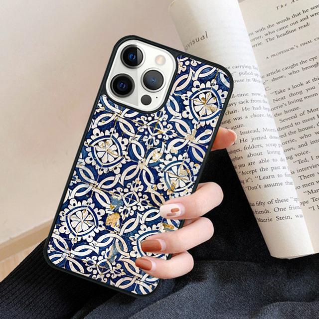 Portuguese Tiles Phone Case Cover For iPhone 17 Air 16 15 14 plus 12 13 pro max coque Shell Fundas