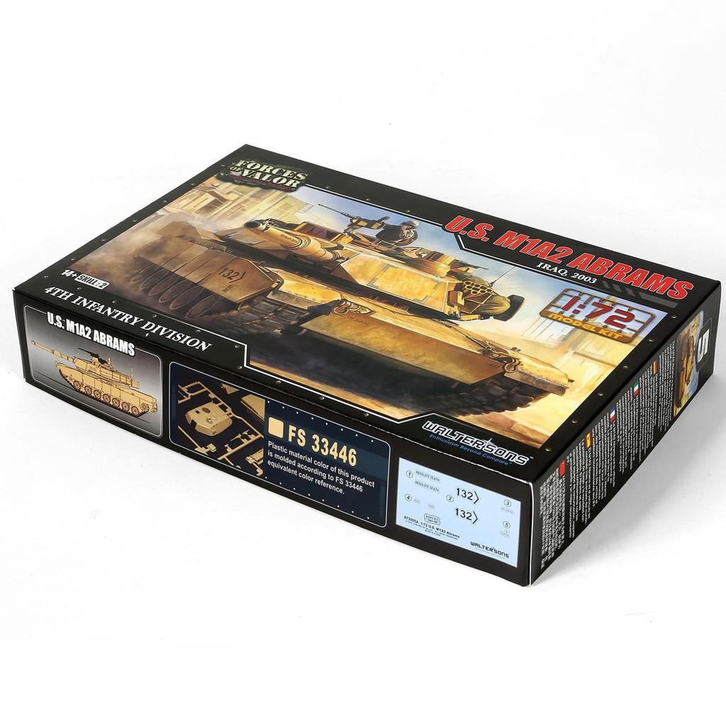 Platz Waltersons US M1A2 Abrams 4th Infantry Division 2003 Samawah Iraq Plastic Model WS55005R 1/72 (Tank)