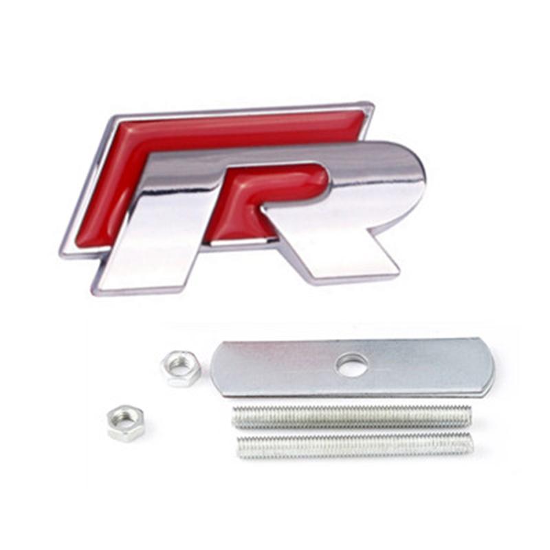 JPO1   3D Metal Car Grilles Emblem Auto Trunk Fender Mark Label Stickers For VW GTI Polo Golf Passat Tiguan Arteon Touareg CC Taigo GTE